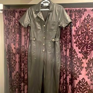 MinkPink Pleather Jumpsuit